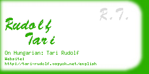 rudolf tari business card